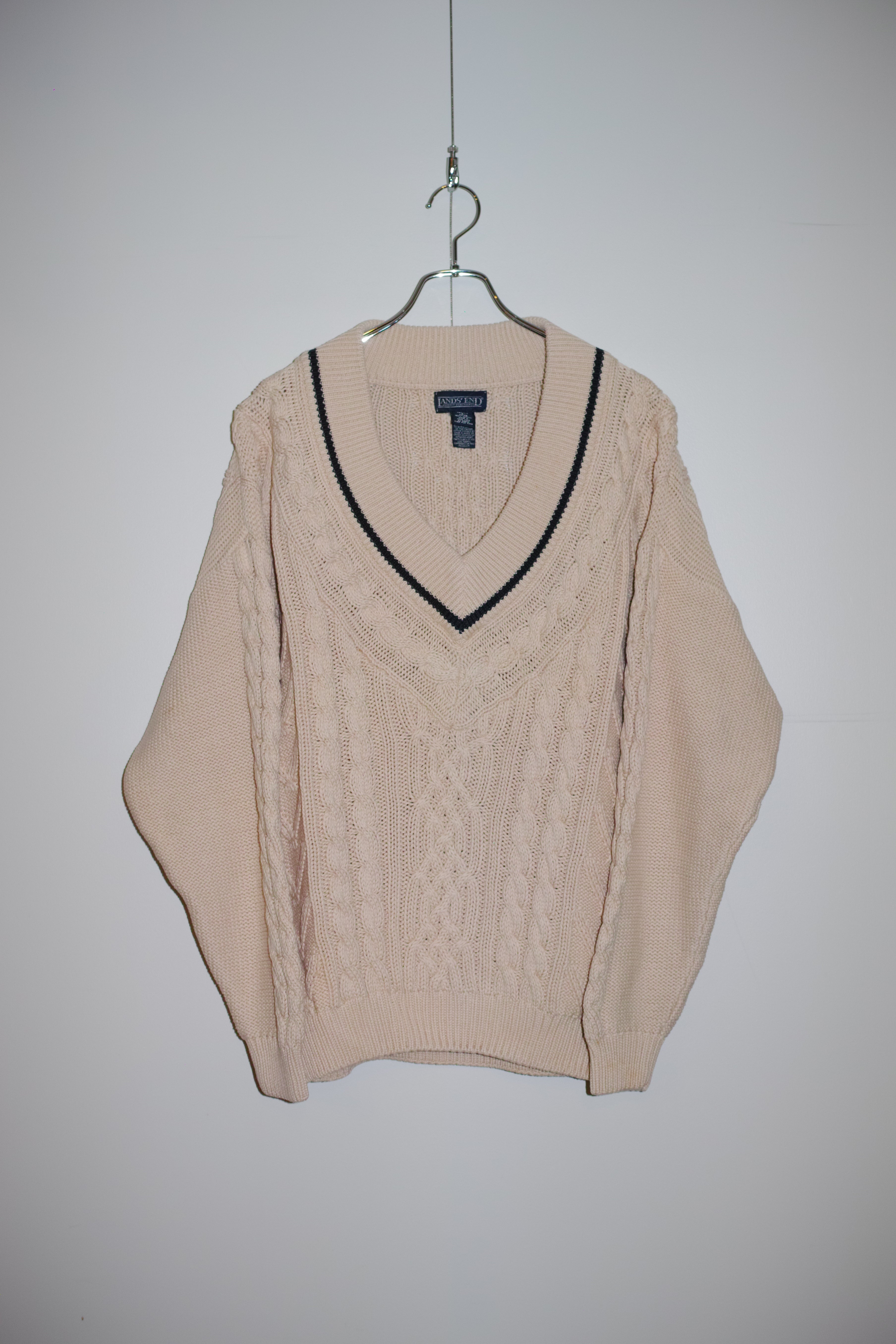 90s LANDS’ END COTTON TILDEN KNIT