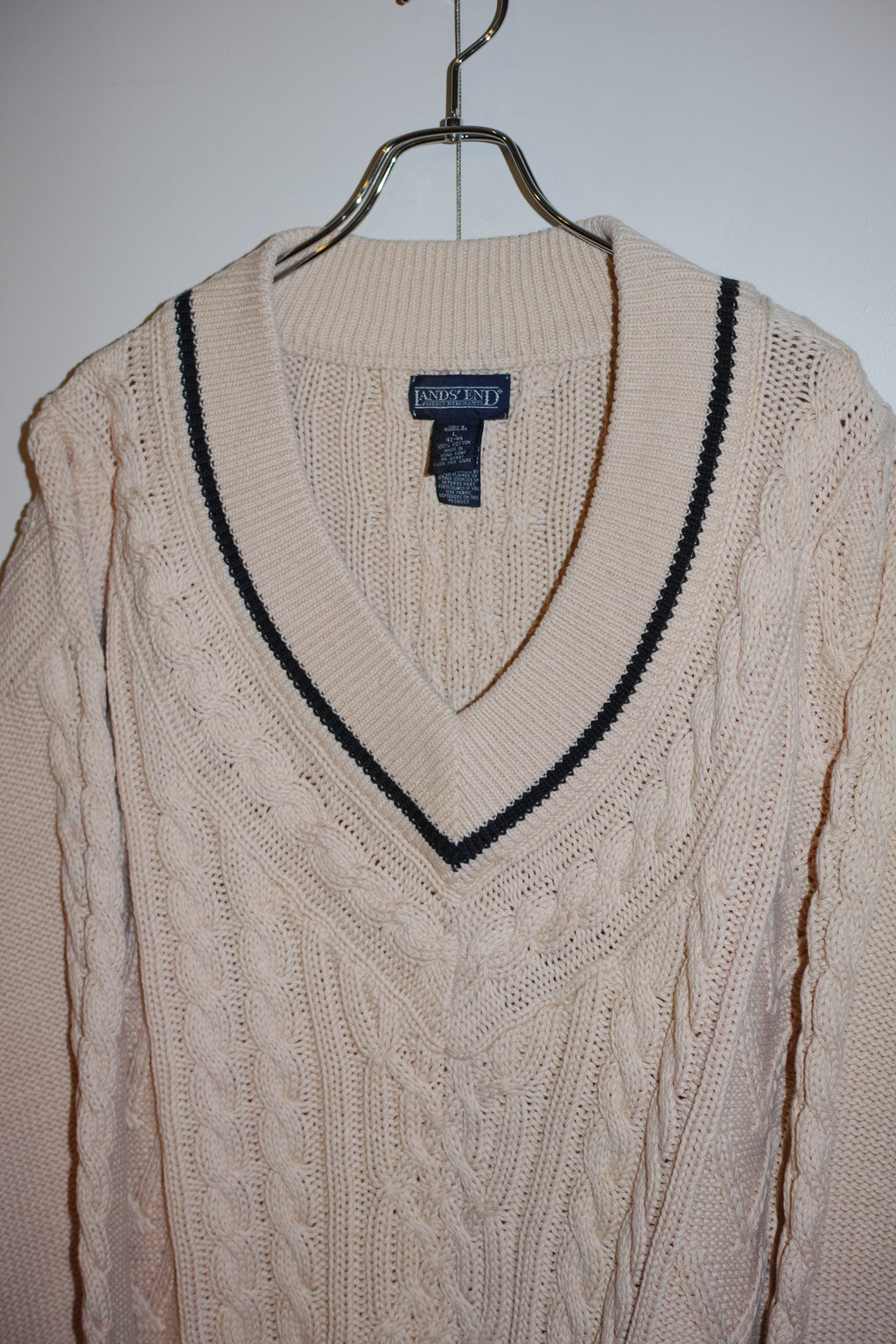 90s LANDS’ END COTTON TILDEN KNIT