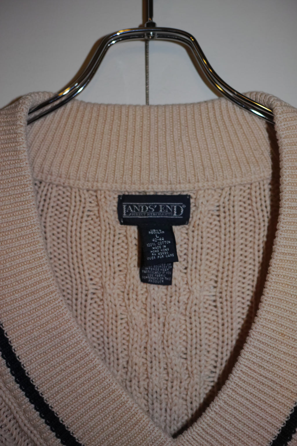 90s LANDS’ END COTTON TILDEN KNIT
