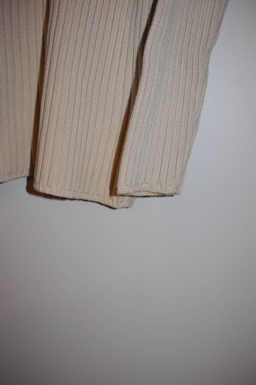 90s DKNY V-NECK COTTON RIB KNIT