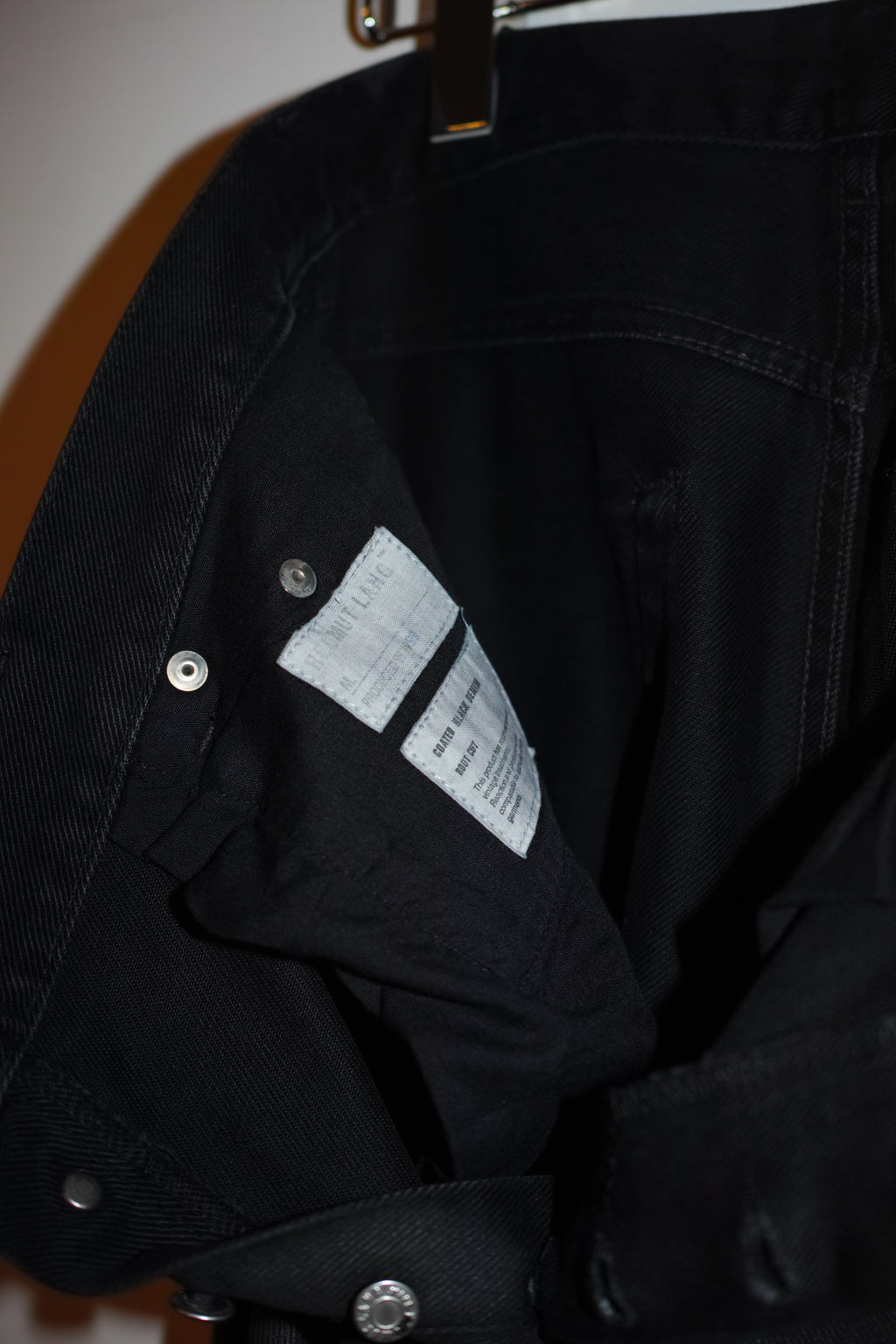 1999 HELMUT LANG COATING DENIM PANTS