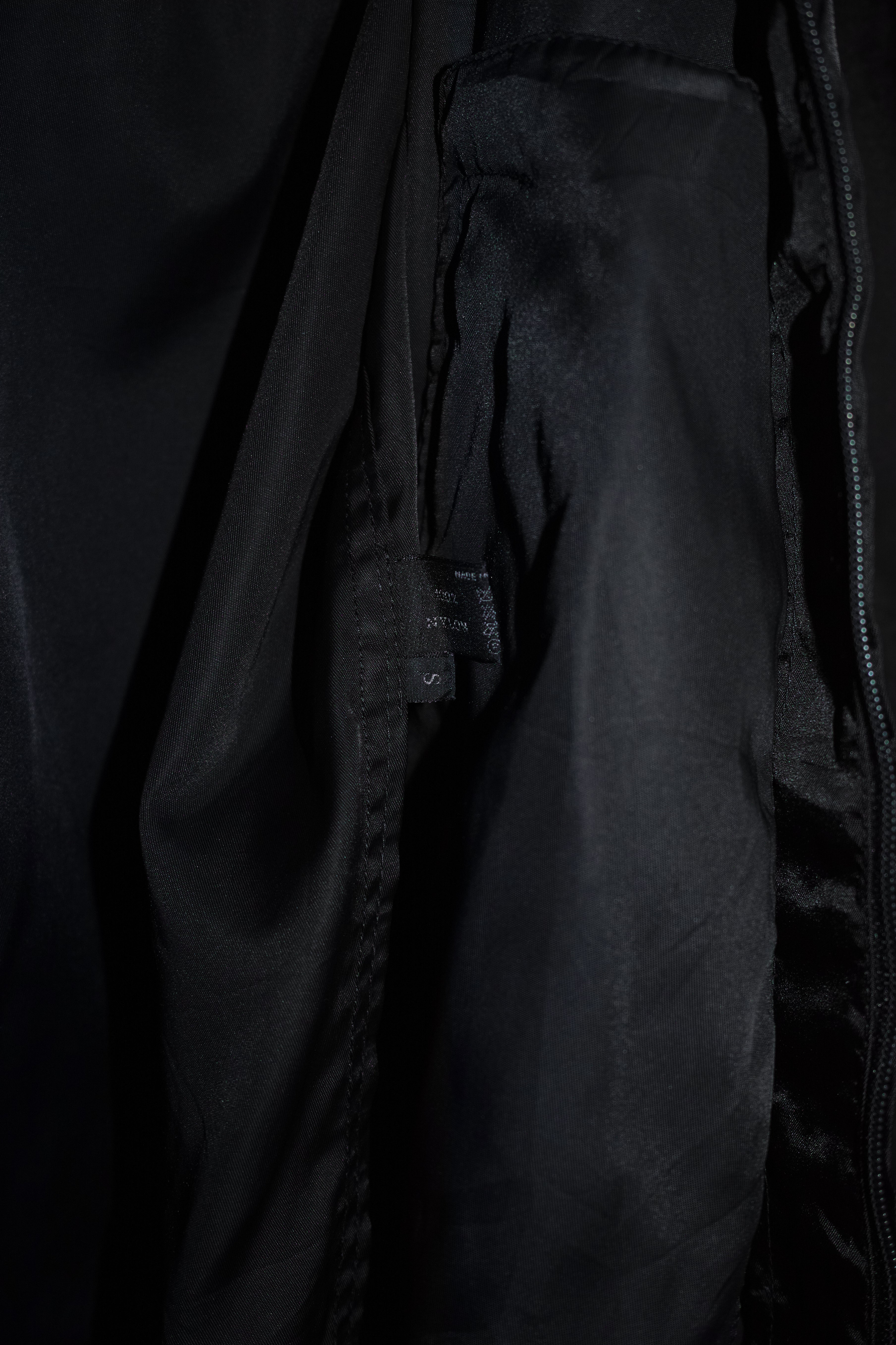 90s PRADA Uomo HOODED NYLON HALF COAT