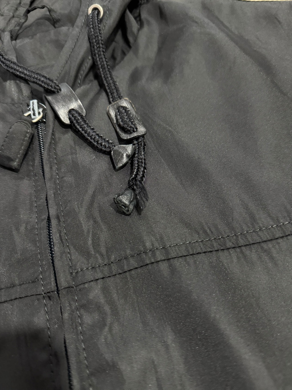 90s PRADA Uomo HOODED NYLON HALF COAT