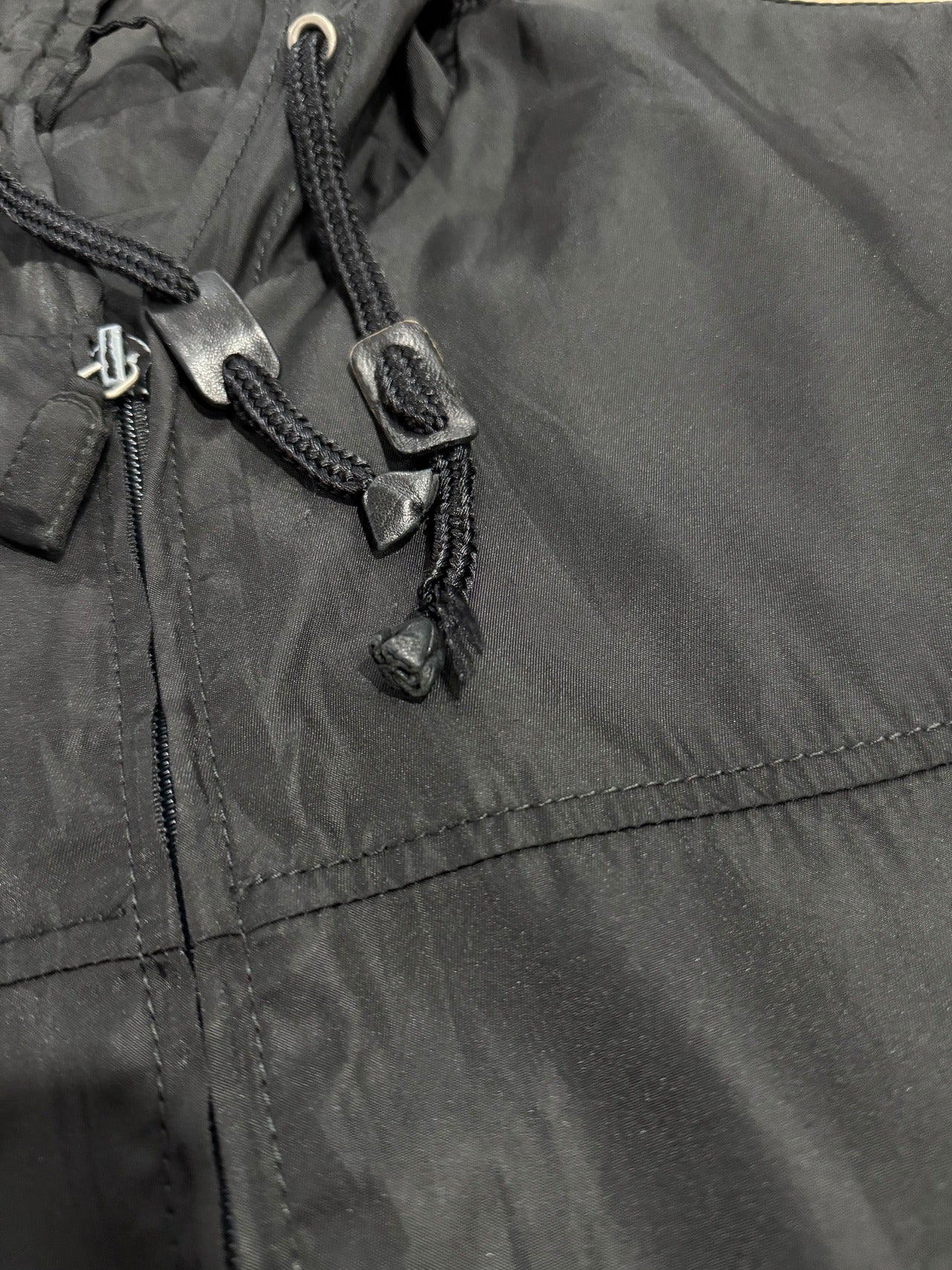 90s PRADA Uomo HOODED NYLON HALF COAT